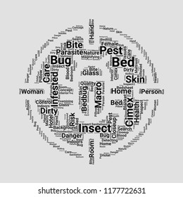 bug word cloud. word cloud of bug shape can be use for blog.