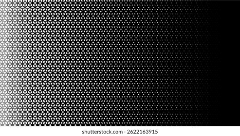 Bugatti Grill Grid Stock Vector 3 Panel hexagon halftone design
