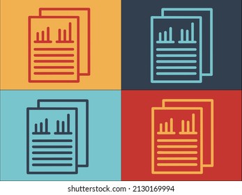 Buget Market Studies Logo Template, Simple Flat Icon of data,black,outline