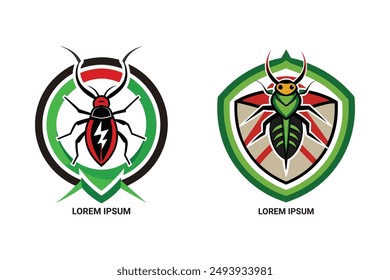 Bug-Free Brand Logo: Create a clean and hygienic image. Customizable vector for pest control businesses.