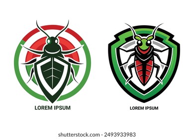 Bug-Free Brand Logo: Create a clean and hygienic image. Customizable vector for pest control businesses.