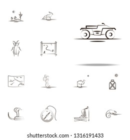 buggies desert car icon. Desert icons universal set for web and mobile