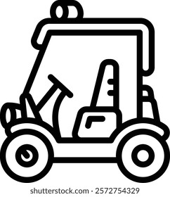 Buggy Car Icon. Dune Buggy Icon