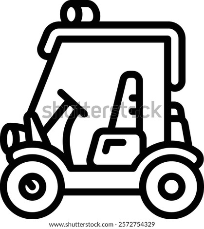 Buggy Car Icon. Dune Buggy Icon