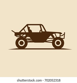 buggy car vector logo.