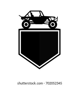 buggy car vector logo.