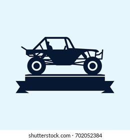 Buggy Car Vector Logo.