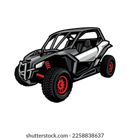 Buggy Extreme Sport illustration logo vector