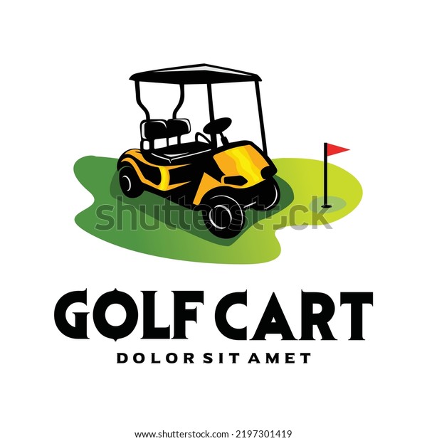 Buggy golf cart logo\
illustration vector