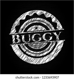 Buggy on chalkboard