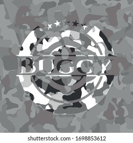 Buggy on grey camo pattern