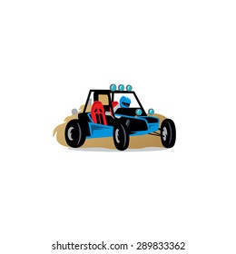 Buggy race car sign. Vector Illustration.
Branding Identity Corporate logo design template Isolated on a white background