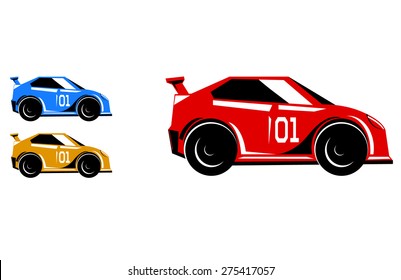 Buggy Shape Race Car Vector