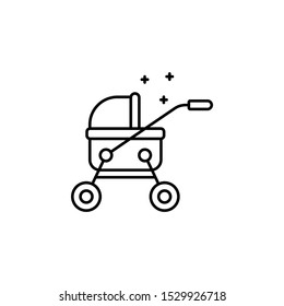 buggy, vector, icon. Illustration isolated vector sign symbol