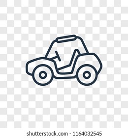 Buggy vector icon isolated on transparent background, Buggy logo concept