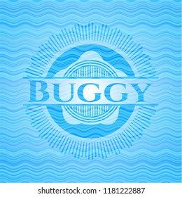 Buggy water representation emblem.