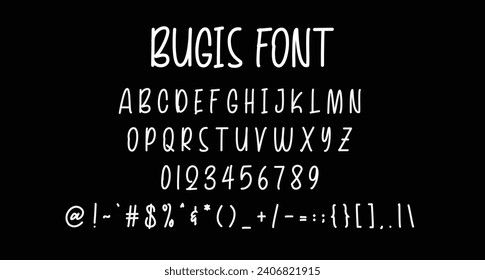 Bugis handmade display font. Heavy stroke, fun character with a bit of ligatures. To give you an extra creative work. Bugis handmade display font support multilingual more than 100+ language.