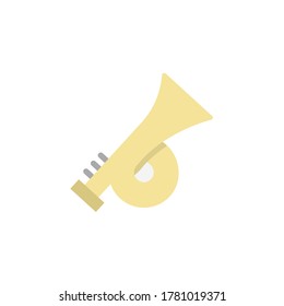 Bugle icon. Simple color vector elements of rock n roll icons for ui and ux, website or mobile application