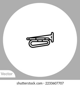 Bugles icon sign vector,Symbol, logo illustration for web and mobile