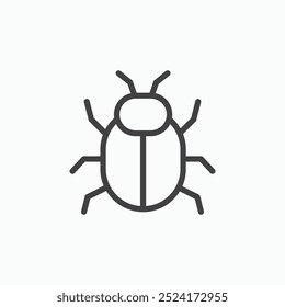 Buglinesimple icon in line style.