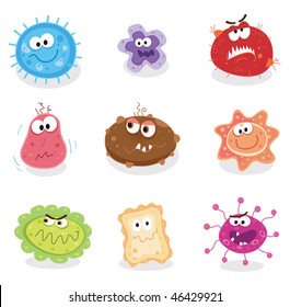 Bugs and germs I. Swine flu, cancer, staphylococcus or trojan virus? Use my BIG COLLECTIONS of bugs and germs. 9 pieces of nasty germs in one collection.