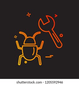 Bugs icon design vector