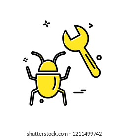 Bugs icon design vector