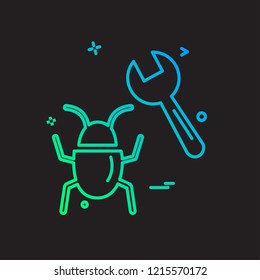 Bugs icon design vector