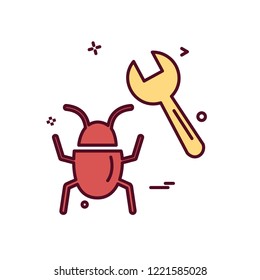 Bugs icon design vector