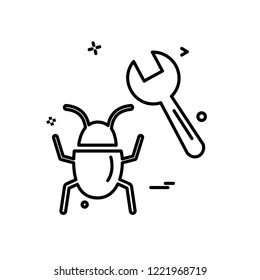 Bugs icon design vector