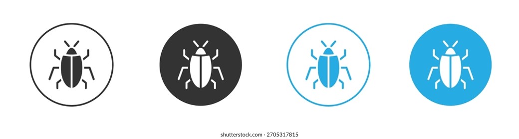 Bugs icon. Graphic icon design template