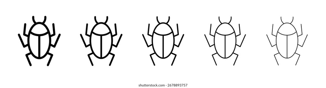 Bugs icon for mobile concept and web design.