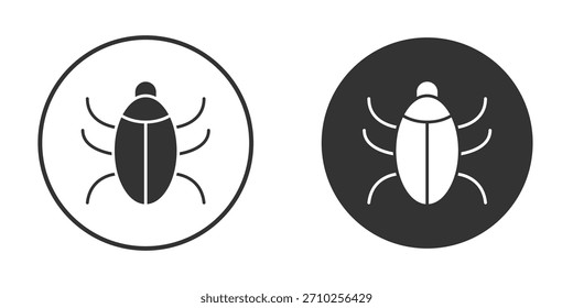 Bugs icon for website design, logo for web and apps.