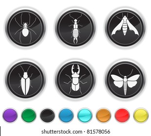 	bugs icons,each color icon is set on a different layer