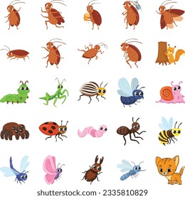 bugs illustration vector icon which can easily modify or edit 