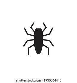 Bugs, insect, scorpion, virus icon vector logo design template.