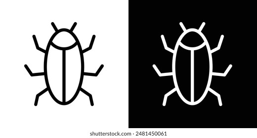 Bugs line icon vector illustration set.