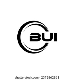 BUI Logo Design, Inspiration for a Unique Identity. Modern Elegance and Creative Design. Watermark Your Success with the Striking this Logo.