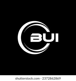 BUI Logo Design, Inspiration for a Unique Identity. Modern Elegance and Creative Design. Watermark Your Success with the Striking this Logo.