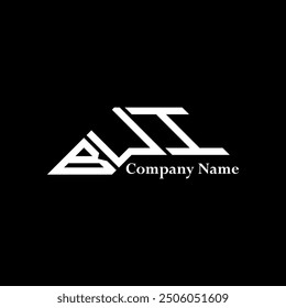 BUI logo design, BUI simple and modern logo. BUI luxurious alphabet design  