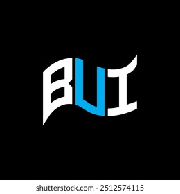 BUI logo design, BUI simple and modern logo. BUI luxurious alphabet design  