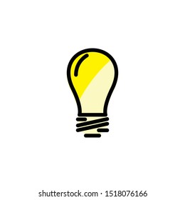 buib lamp icon design template