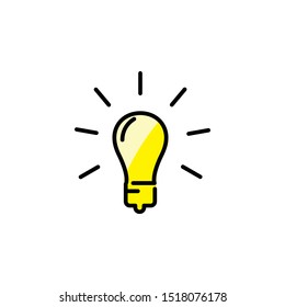 buib lamp icon design template