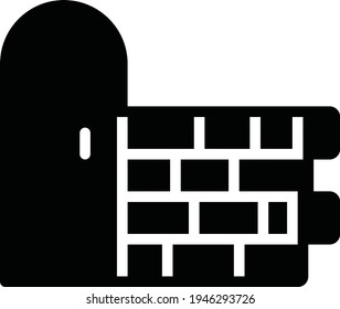 construcción de pared de mampostería de cemento Arquitectura bloqueo de seguridad