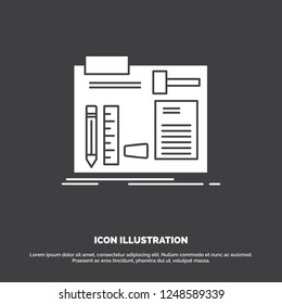 Build, construct, diy, engineer, workshop Icon. glyph vector symbol for UI and UX, website or mobile application