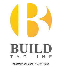 build corporate design negative space logo