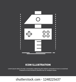 Build, craft, develop, developer, game Icon. glyph vector symbol for UI and UX, website or mobile application