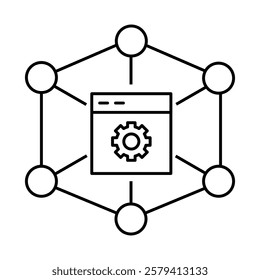 Build Decentralized Apps Icon – Blockchain-Based Distributed Application Development