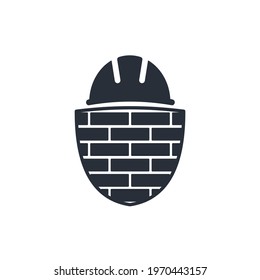 Build and defend your business. Vector illustration isolated on white background.