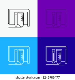 build, equipment, fab, lab, tools Icon Over Various Background. Line style design, designed for web and app. Eps 10 vector illustration